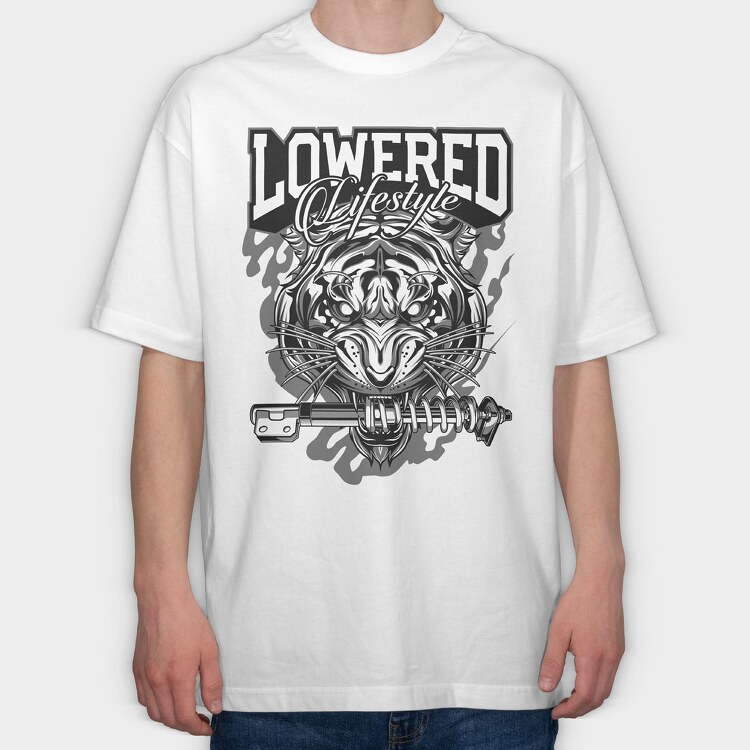 LOWERED LIFESTYLE, Tricou Oversize Barbati (Unisex)