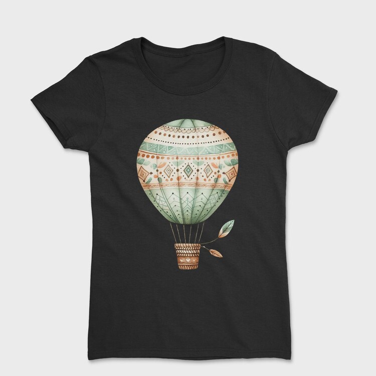 Boho Balloon Bear, Tricou Femei