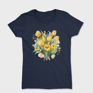 Bloom Spring Tulips, Tricou Femei