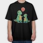 Dinos Balloon, Tricou Oversize Barbati (Unisex)
