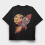 Rocket Planet, Tricou Oversize Barbati (Unisex)