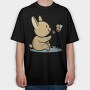 Bunny Bee, Tricou Oversize Barbati (Unisex)