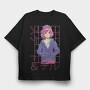 Anime Skate Chill Girl, Tricou Oversize Barbati (Unisex)