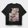 Animegirl, Tricou Oversize Barbati (Unisex)