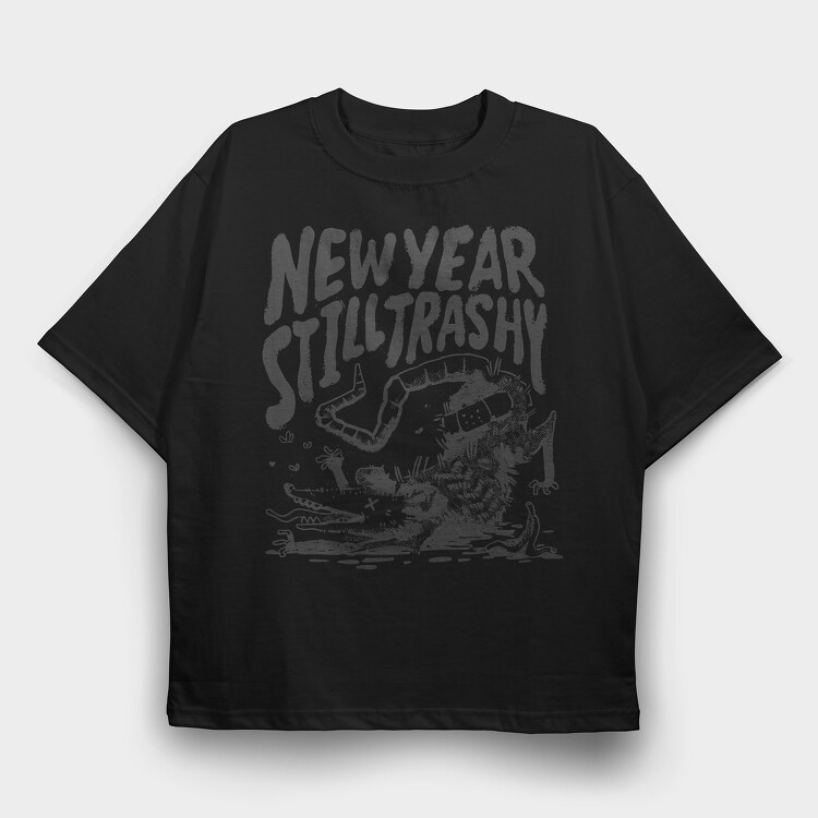 New Year Opossum, Tricou Oversize Barbati (Unisex)