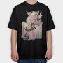 Animegirl, Tricou Oversize Barbati (Unisex)