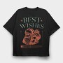Santa Best Wishes, Tricou Oversize Barbati (Unisex)