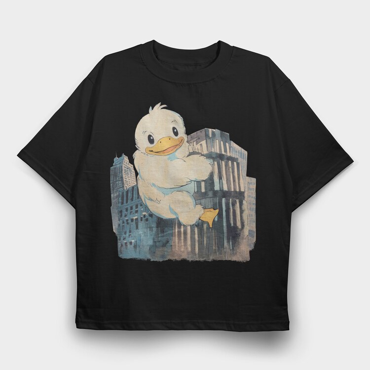 duck Building, Tricou Oversize Barbati (Unisex)