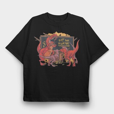 Trex Humans, Tricou Oversize Barbati (Unisex)