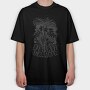 Jefa Skeleton, Tricou Oversize Barbati (Unisex)