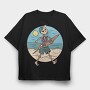 Skeleton Beach Sunshade, Tricou Oversize Barbati (Unisex)