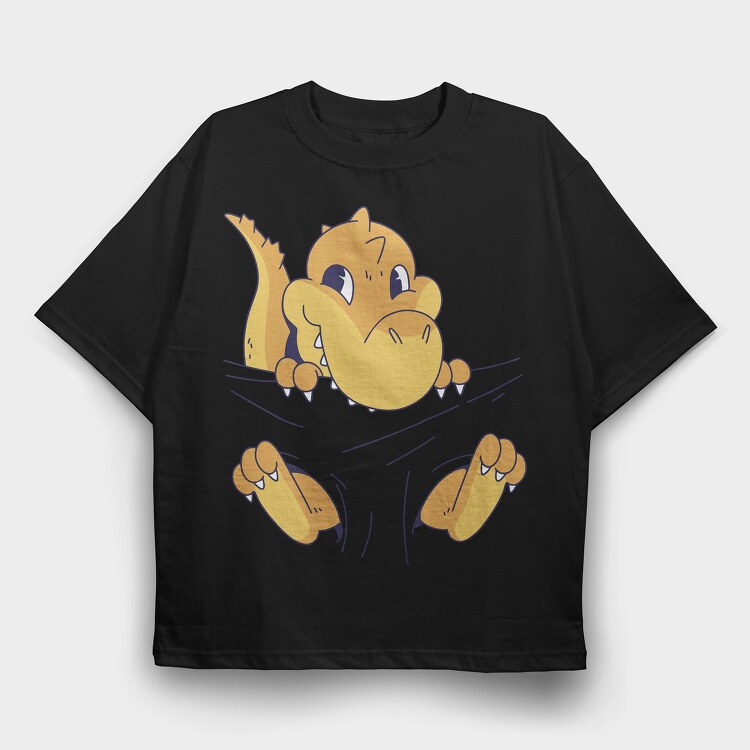 Baby Trex, Tricou Oversize Barbati (Unisex)