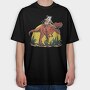 Opossum Trex, Tricou Oversize Barbati (Unisex)