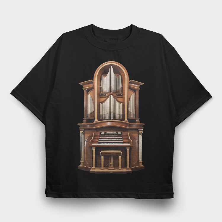 Church organ, Tricou Oversize Barbati (Unisex)