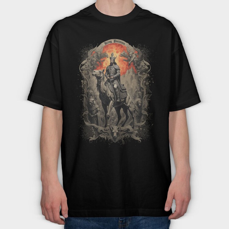 King Paimon, Tricou Oversize Barbati (Unisex)