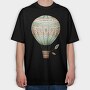 Boho Balloon Bear, Tricou Oversize Barbati (Unisex)