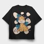Giraffe Cartoon, Tricou Oversize Barbati (Unisex)