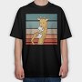 Giraffe Cofee, Tricou Oversize Barbati (Unisex)