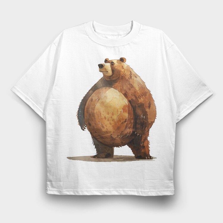 Bear Lover Buddy, Tricou Oversize Barbati (Unisex)