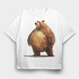 Bear Lover Buddy, Tricou Oversize Barbati (Unisex)