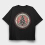 Vintage Christmas, Tricou Oversize Barbati (Unisex)