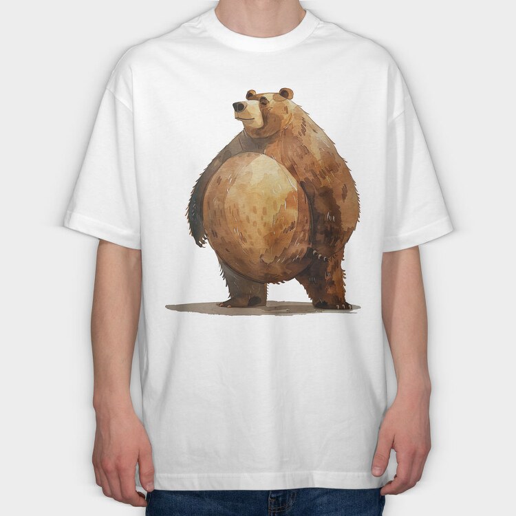 Bear Lover Buddy, Tricou Oversize Barbati (Unisex)