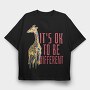 Giraffe Different, Tricou Oversize Barbati (Unisex)
