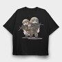 sloths guns, Tricou Oversize Barbati (Unisex)