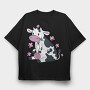 Cute Cow Pink, Tricou Oversize Barbati (Unisex)