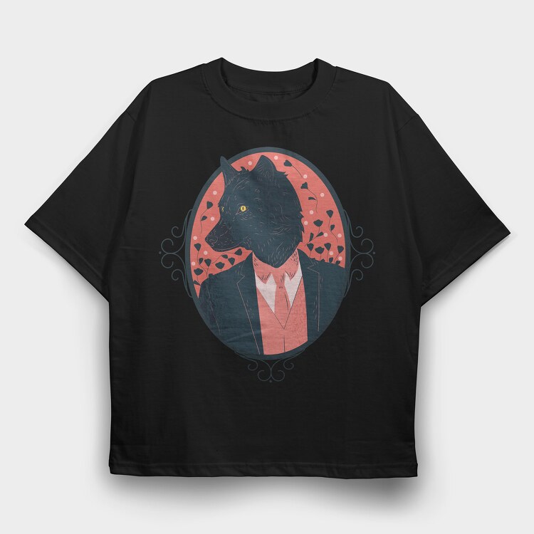 Werewolf Halloween, Tricou Oversize Barbati (Unisex)