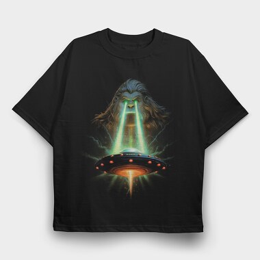 bigfoot and ufo, Tricou Oversize Barbati (Unisex)