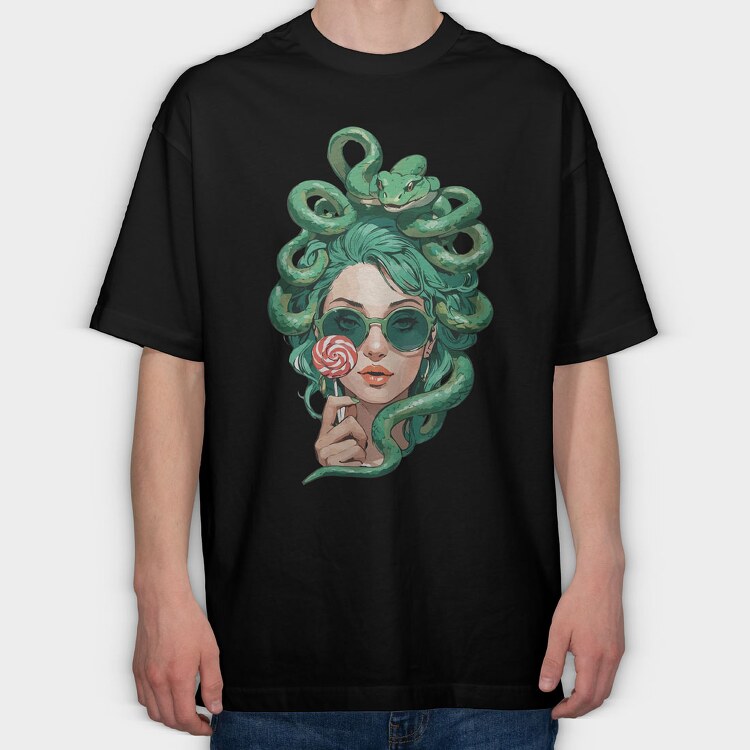 Medusa Sunglasses, Tricou Oversize Barbati (Unisex)