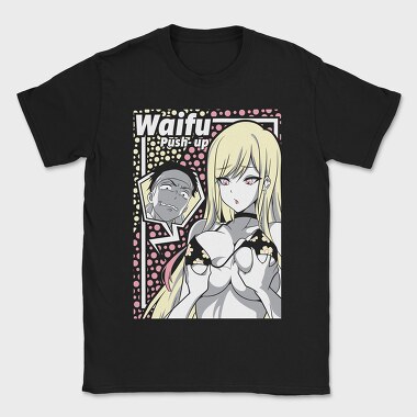 Waifu Push Up Revolution, Tricou Barbati (Unisex)