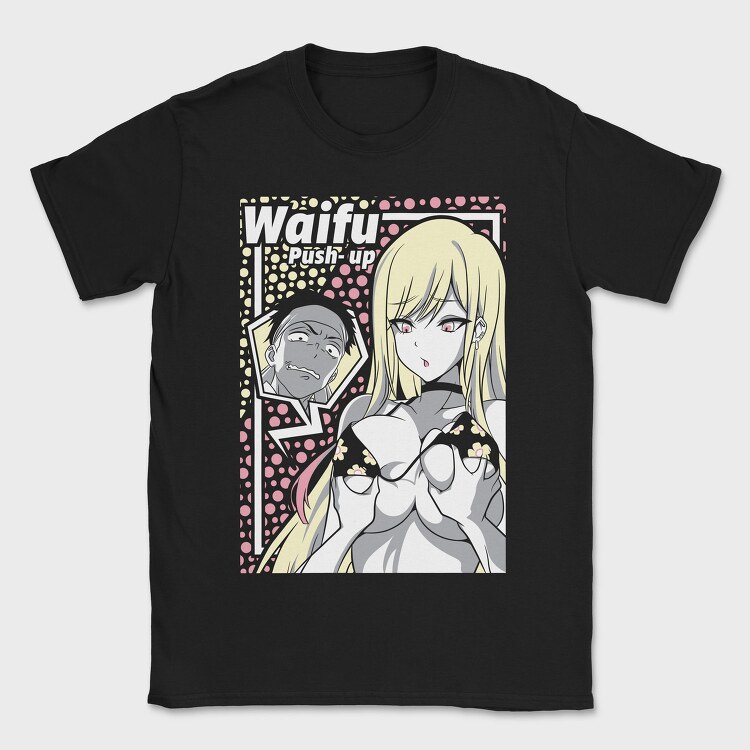 Waifu Push Up Revolution, Tricou Barbati (Unisex)