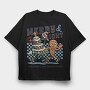 Merry and Bright Tree Cookie, Tricou Oversize Barbati (Unisex)