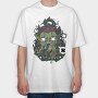 Gnome Monster Attack, Tricou Oversize Barbati (Unisex)