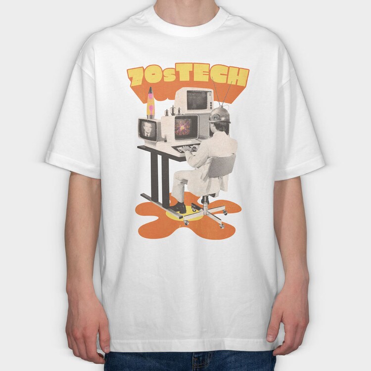 70 S Tech, Tricou Oversize Barbati (Unisex)