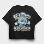 80 S Music Is the Answer, Tricou Oversize Barbati (Unisex)
