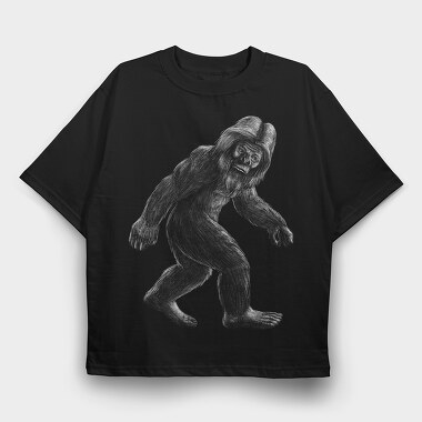 Realistic Big Foot, Tricou Oversize Barbati (Unisex)