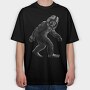 Realistic Big Foot, Tricou Oversize Barbati (Unisex)