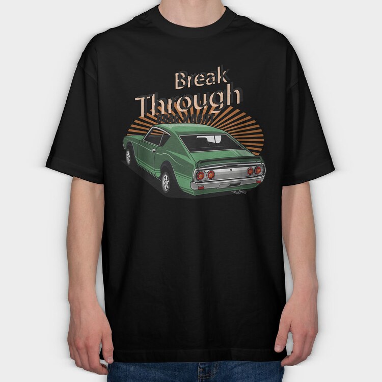 nissan skyline gt r, Tricou Oversize Barbati (Unisex)