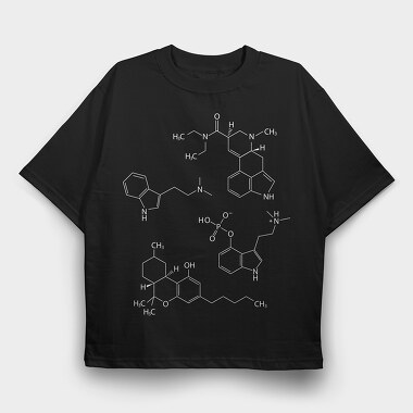 Molecules, Tricou Oversize Barbati (Unisex)