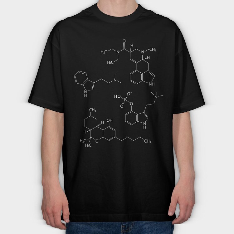 Molecules, Tricou Oversize Barbati (Unisex)