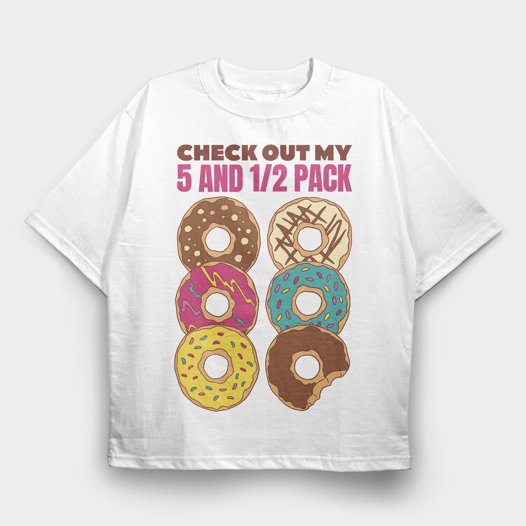 Donuts Pack, Tricou Oversize Barbati (Unisex)