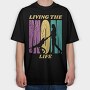 Mom Living the Life, Tricou Oversize Barbati (Unisex)