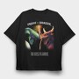 Realistic Dragon Snake, Tricou Oversize Barbati (Unisex)