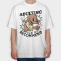 Adulting Dog Not Recommended, Tricou Oversize Barbati (Unisex)
