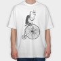 Highwheel Flamingo, Tricou Oversize Barbati (Unisex)