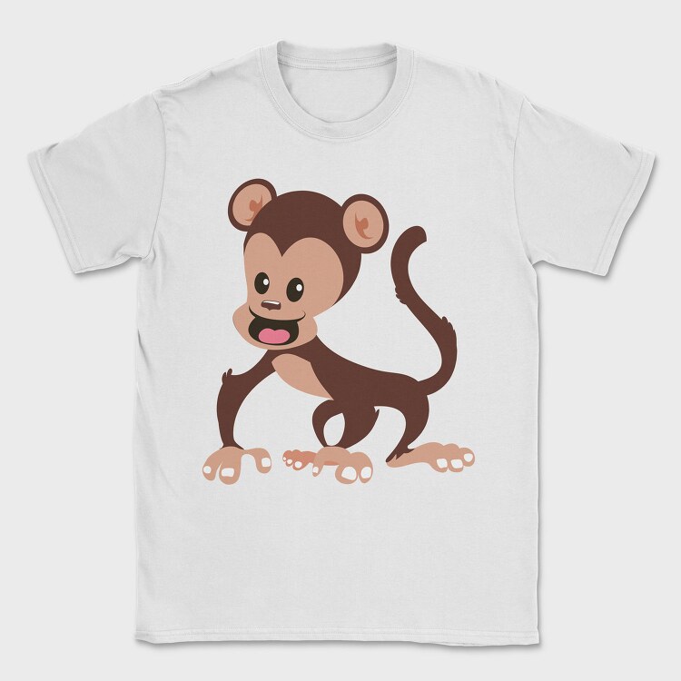 Chibi Monkey Fun, Tricou Barbati (Unisex)