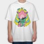 Alien Cat Ufo, Tricou Oversize Barbati (Unisex)